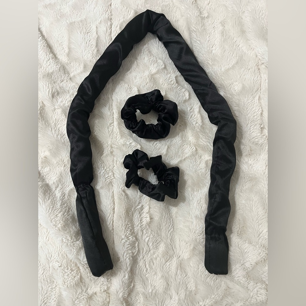 Heatless Hair Curler Set - Black Hair Accessory Set